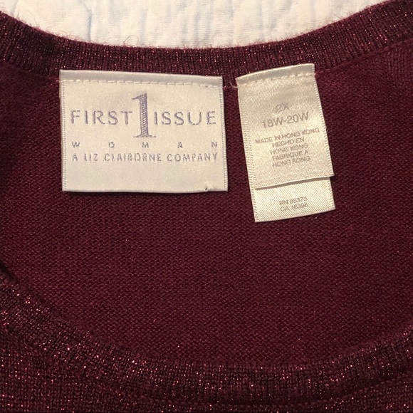 First 1 Issue Liz Claiborne Glitter Red Sparkle 2X - Picture 4 of 8